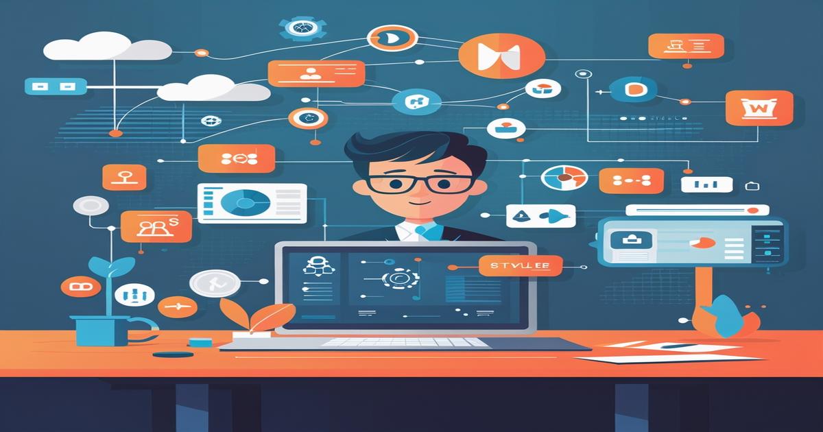 AI-generated image to illustrate the content of Future Stacked.