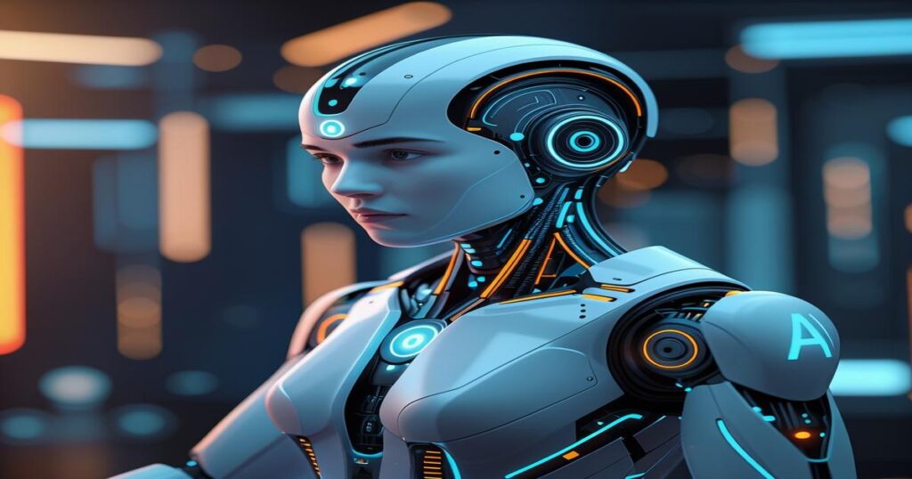 AI-generated image to illustrate the content of Future Stacked.