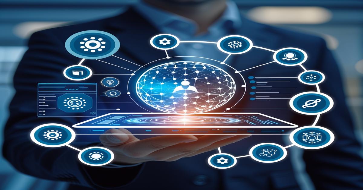 AI-generated image to illustrate the content of Future Stacked.