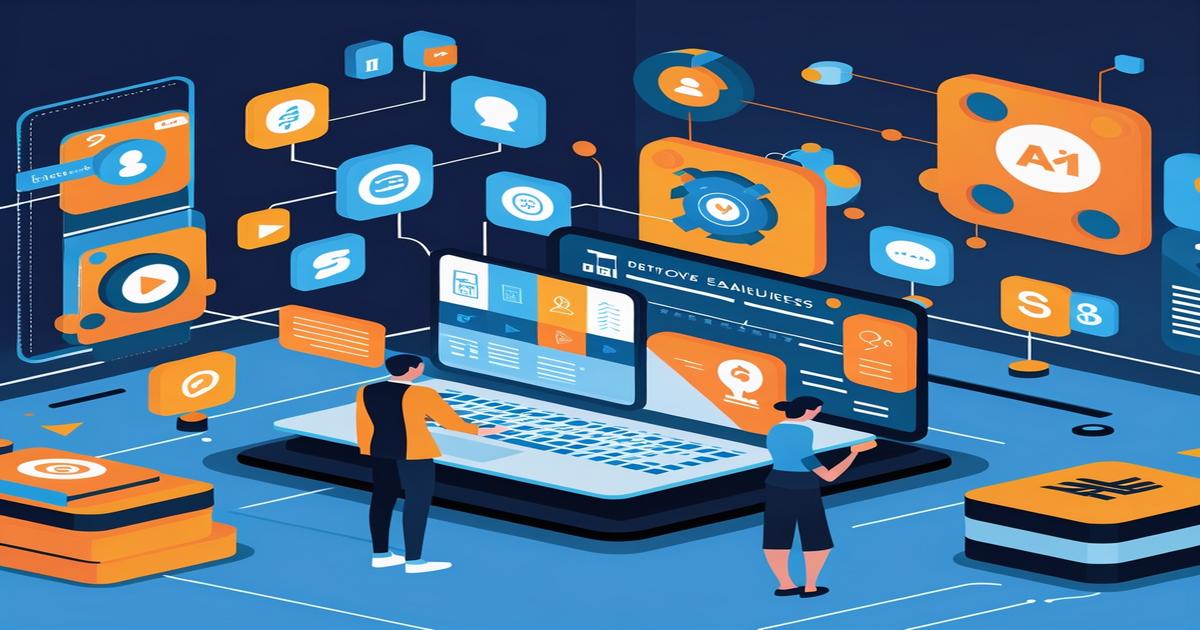 AI-generated image to illustrate the content of Future Stacked.