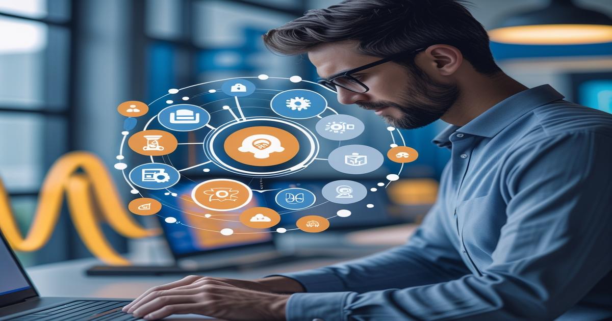 AI-generated image to illustrate the content of Future Stacked.