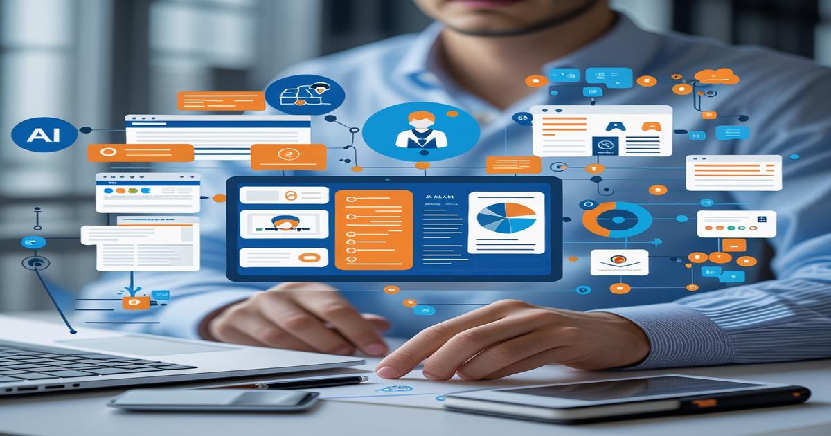 AI-generated image to illustrate the content of Future Stacked.