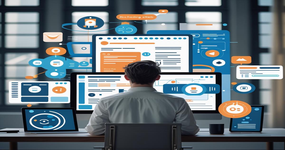 AI-generated image to illustrate the content of Future Stacked.