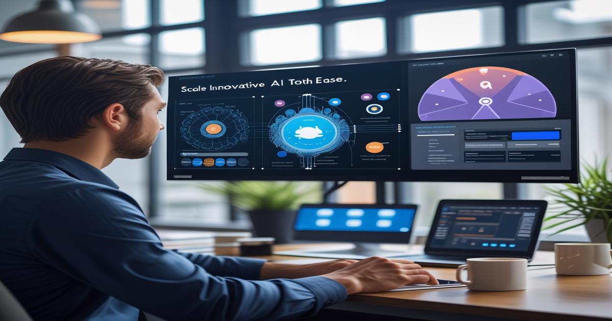 AI-generated image to illustrate the content of Future Stacked.