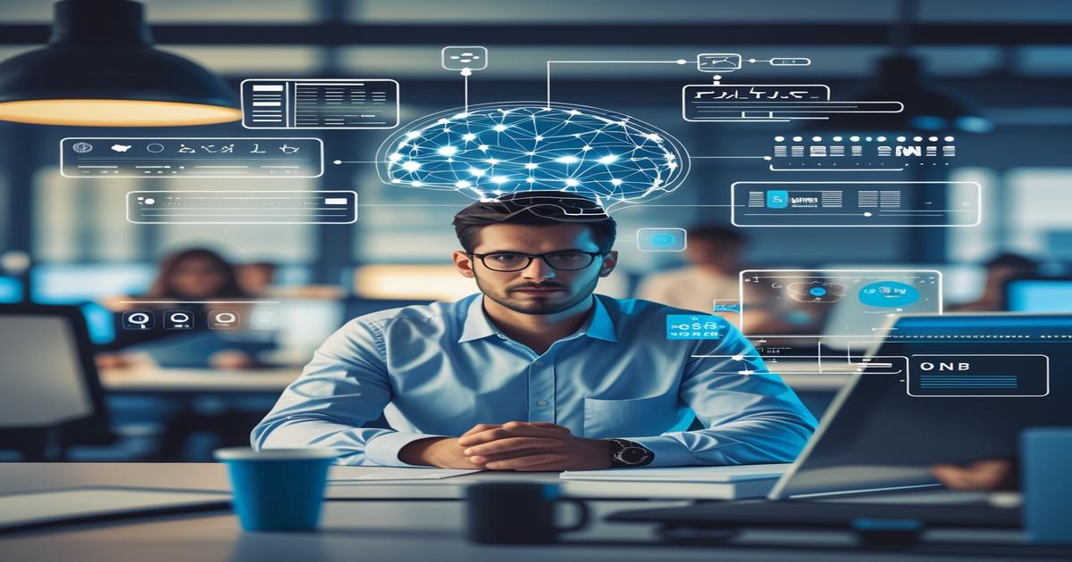 AI-generated image to illustrate the content of Future Stacked.