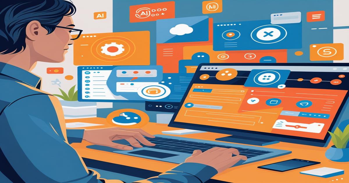 AI-generated image to illustrate the content of Future Stacked.