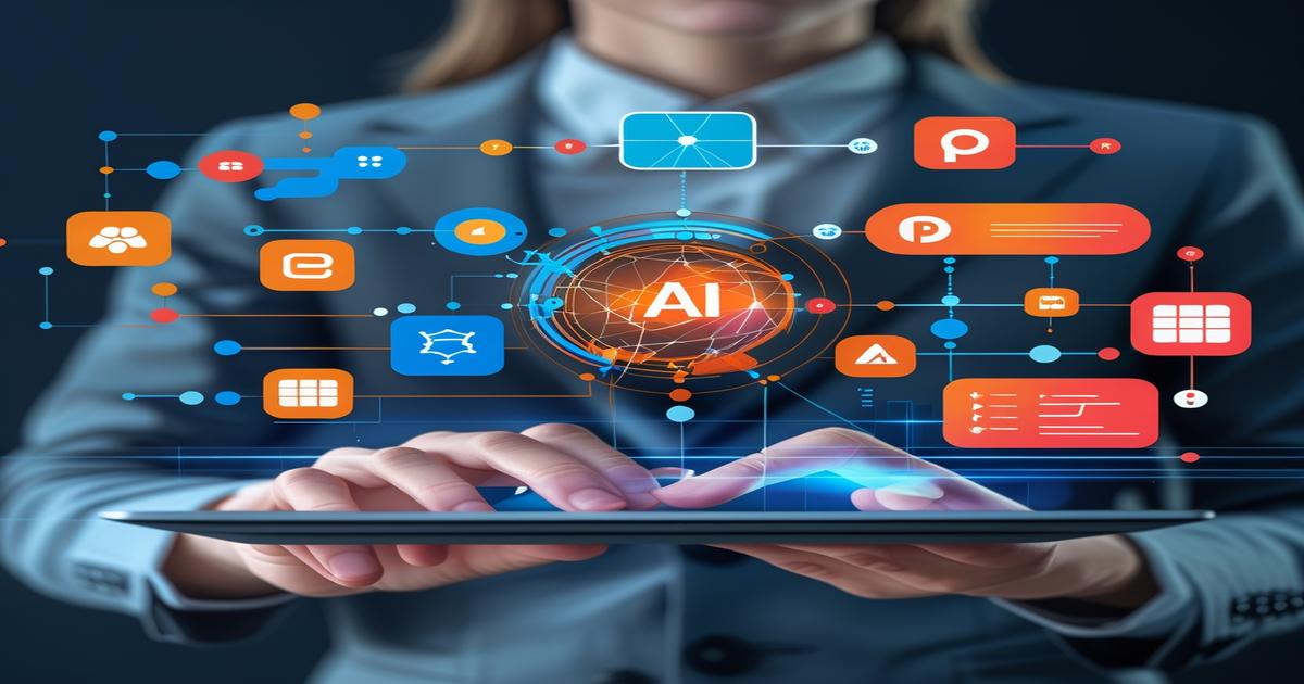 AI-generated image to illustrate the content of Future Stacked.