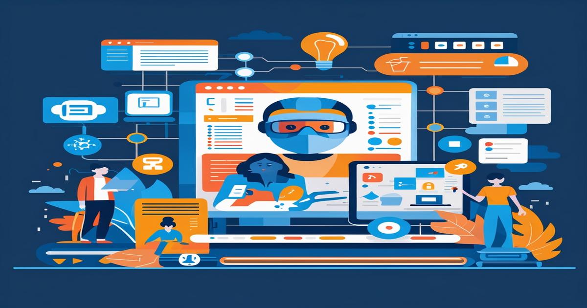 AI-generated image to illustrate the content of Future Stacked.