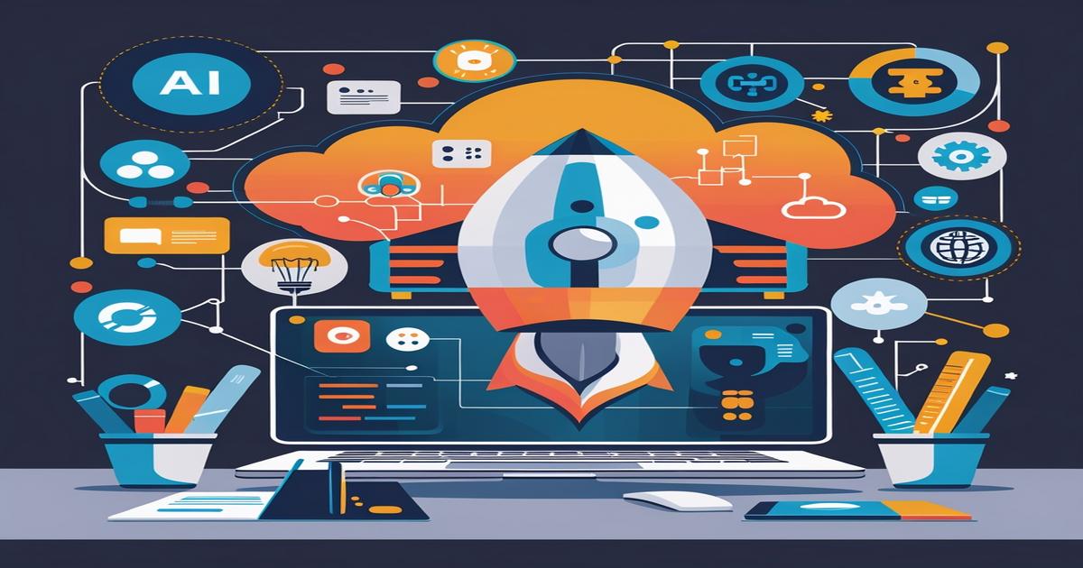 AI-generated image to illustrate the content of Future Stacked.