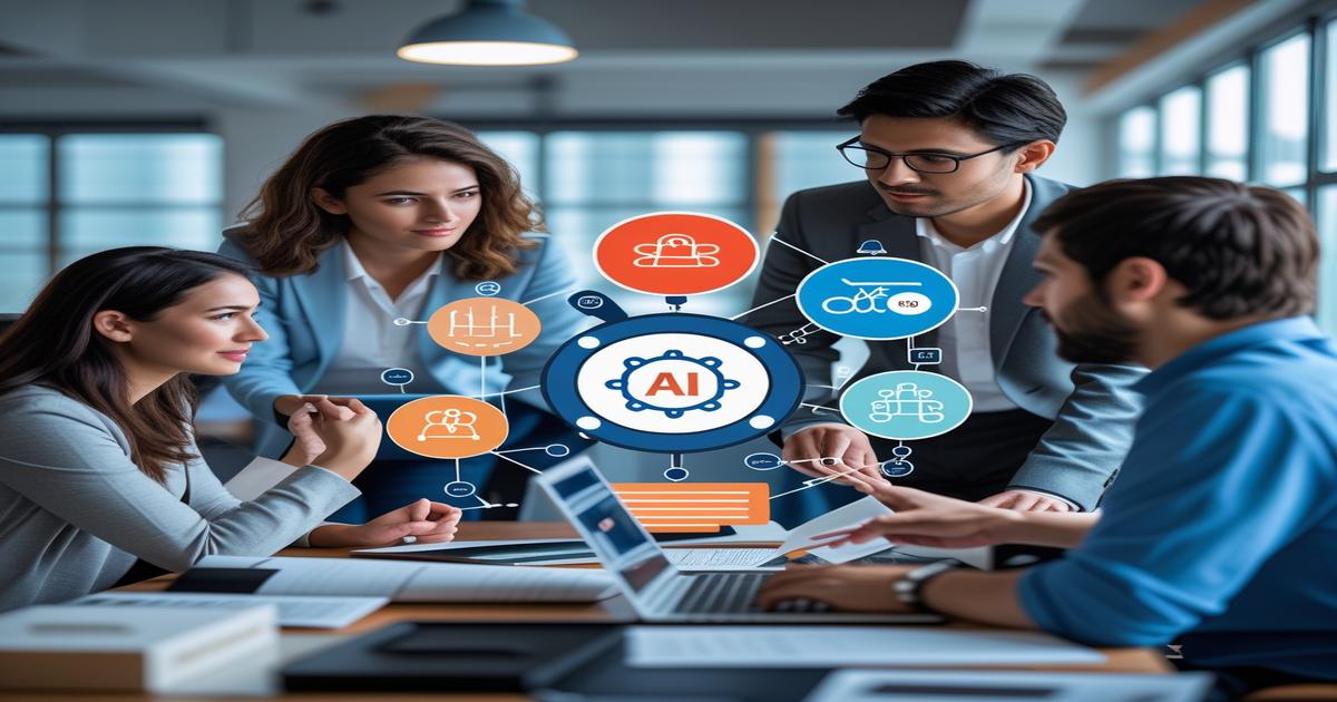 AI-generated image to illustrate the content of Future Stacked.