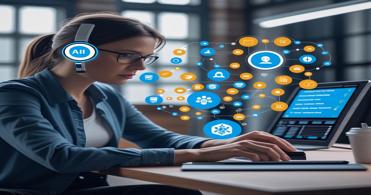 AI-generated image to illustrate the content of Future Stacked.