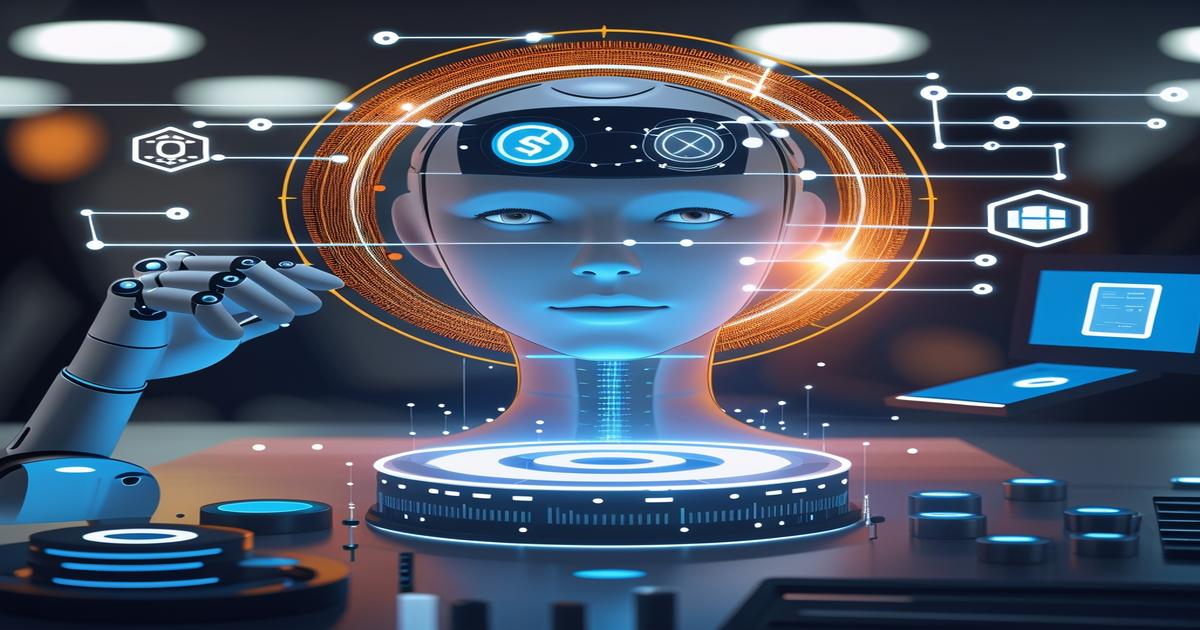 AI-generated image to illustrate the content of Future Stacked.