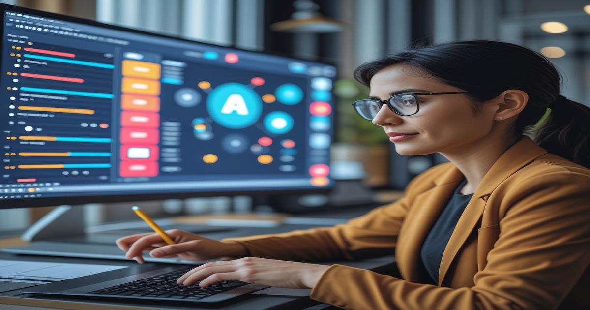 AI-generated image to illustrate the content of Future Stacked.