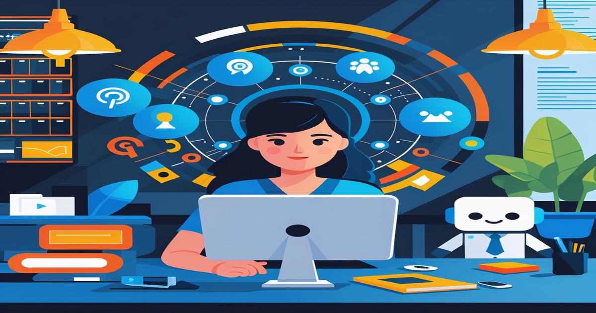 AI-generated image to illustrate the content of Future Stacked.