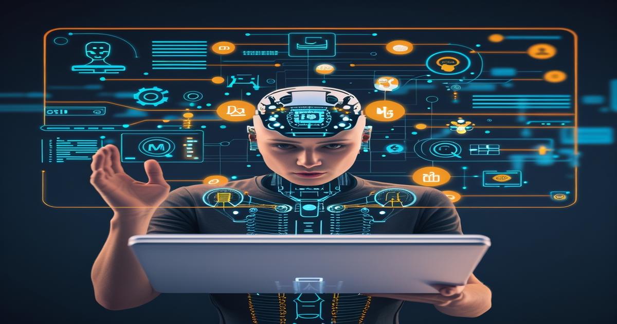 AI-generated image to illustrate the content of Future Stacked.