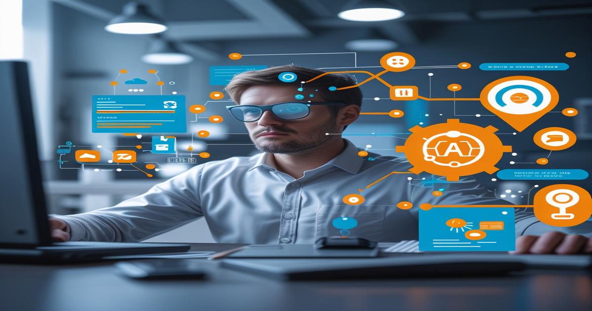 AI-generated image to illustrate the content of Future Stacked.