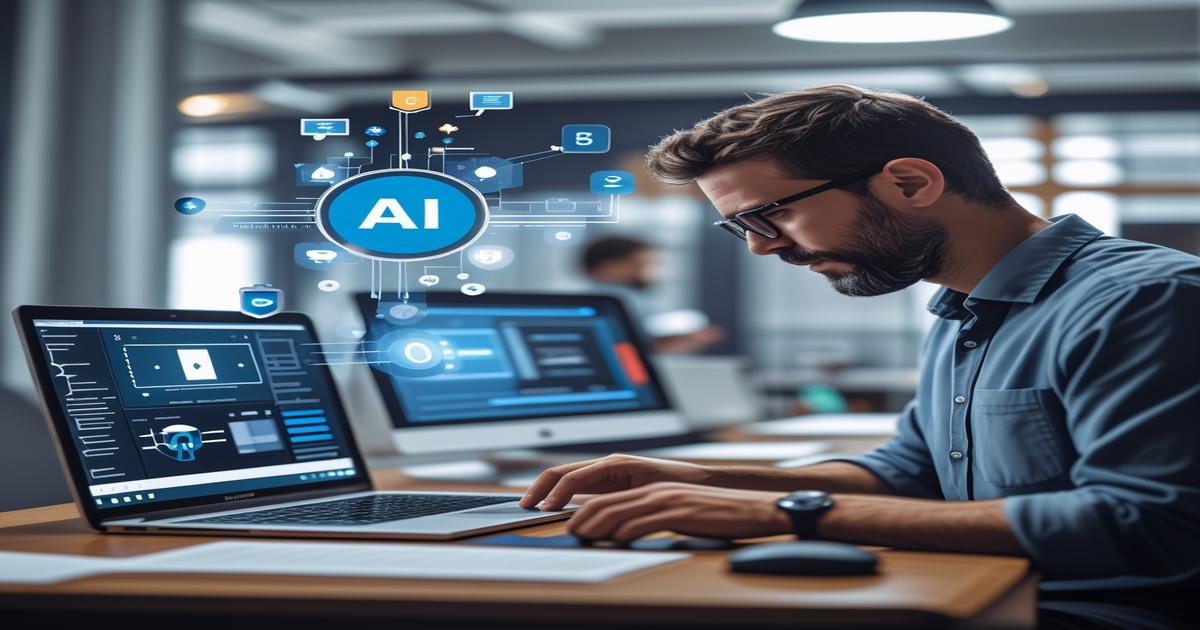 AI-generated image to illustrate the content of Future Stacked.