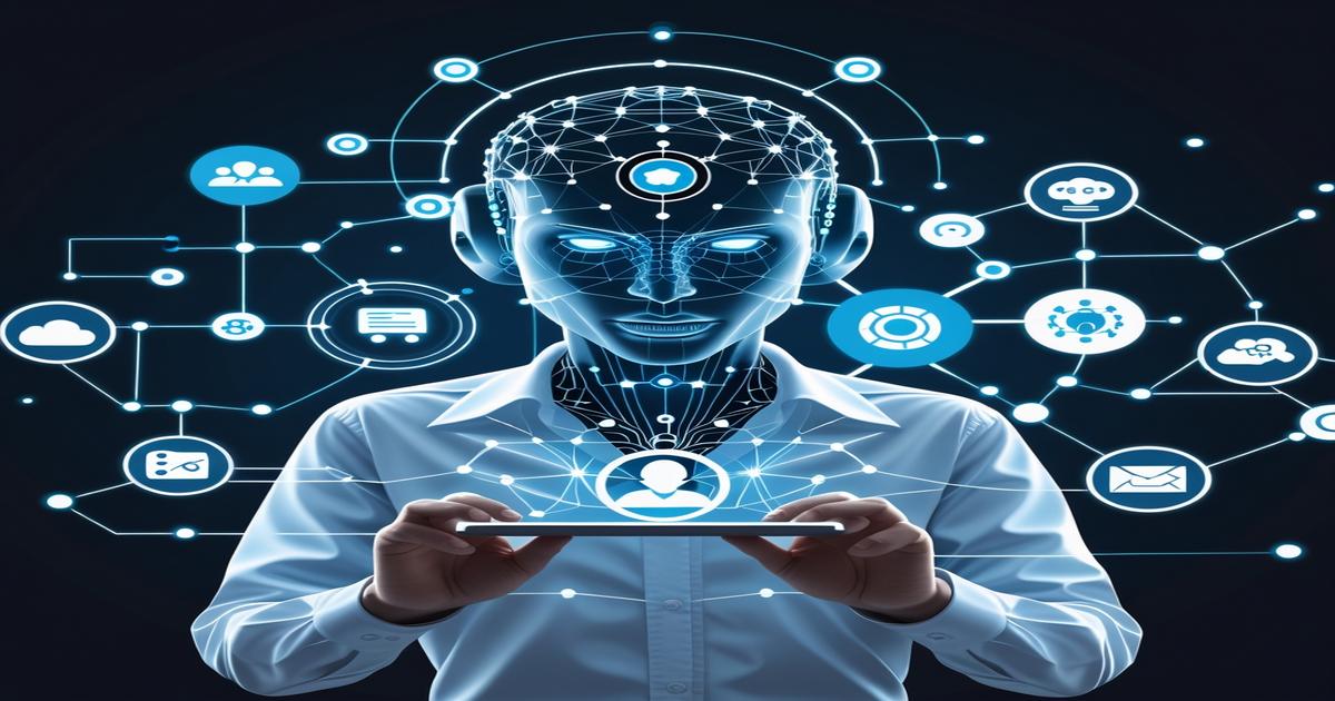 AI-generated image to illustrate the content of Future Stacked.