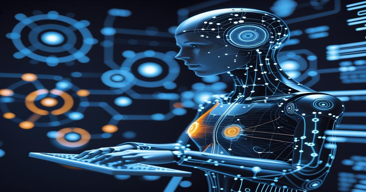 AI-generated image to illustrate the content of Future Stacked.