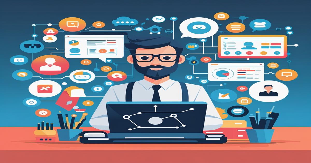 AI-generated image to illustrate the content of Future Stacked.