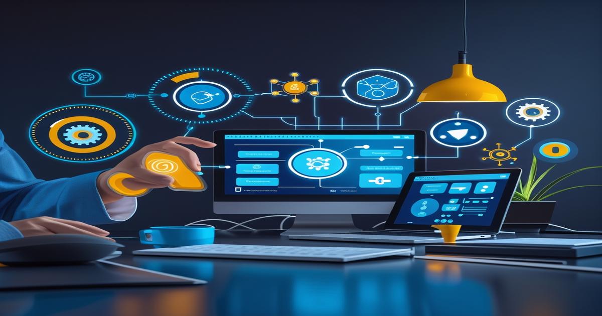 AI-generated image to illustrate the content of Future Stacked.