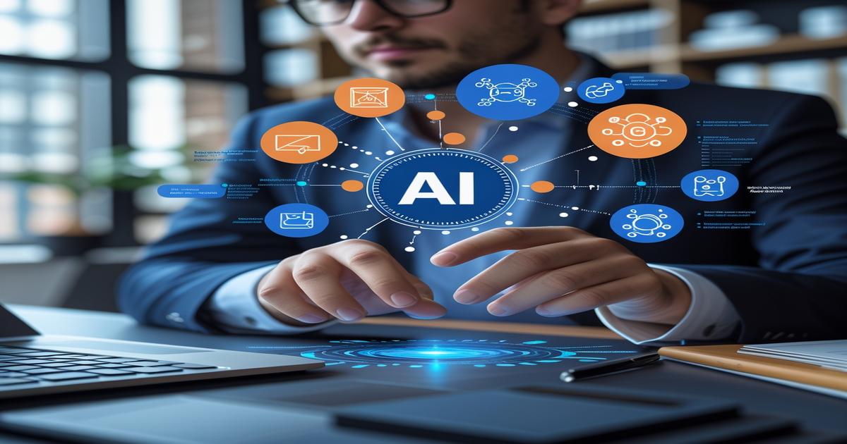 AI-generated image to illustrate the content of Future Stacked.