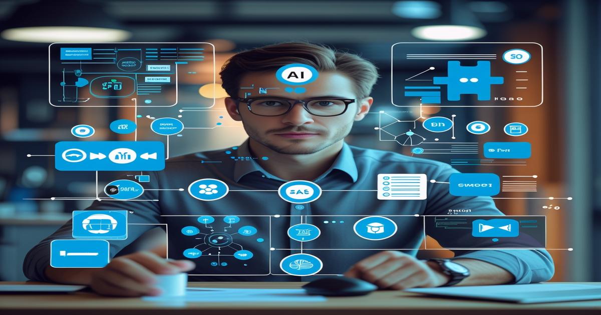 AI-generated image to illustrate the content of Future Stacked.