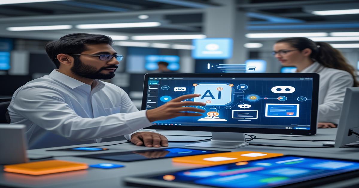 AI-generated image to illustrate the content of Future Stacked.