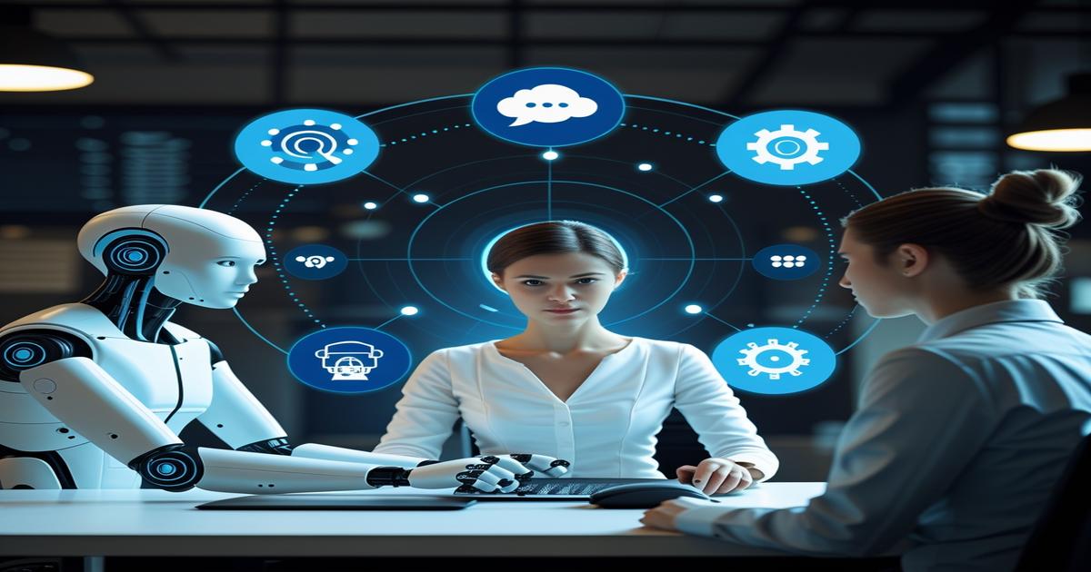 AI-generated image to illustrate the content of Future Stacked.