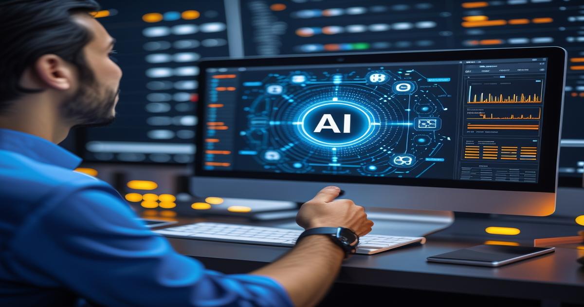 AI-generated image to illustrate the content of Future Stacked.