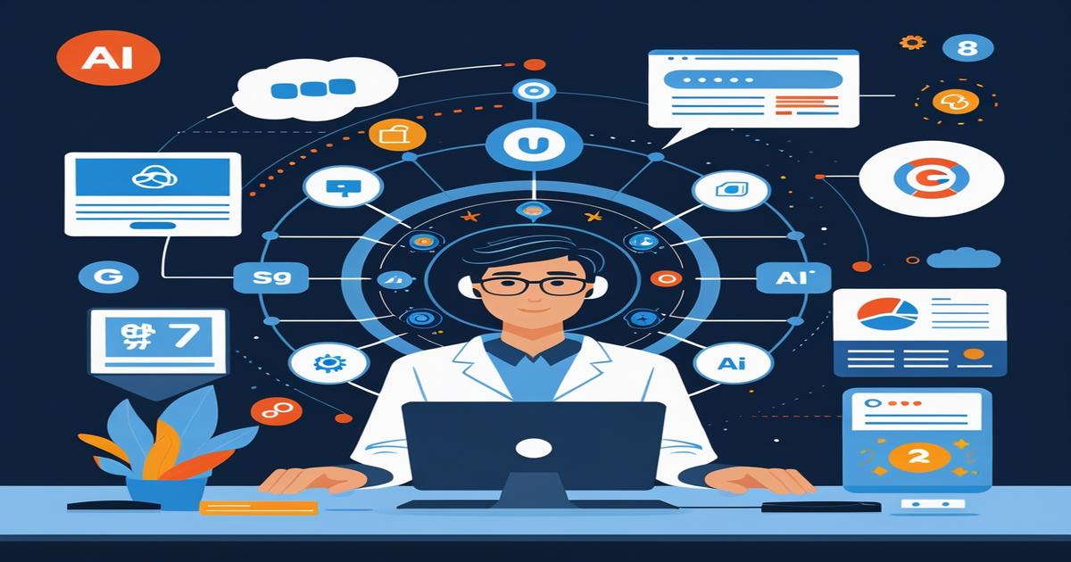 AI-generated image to illustrate the content of Future Stacked.