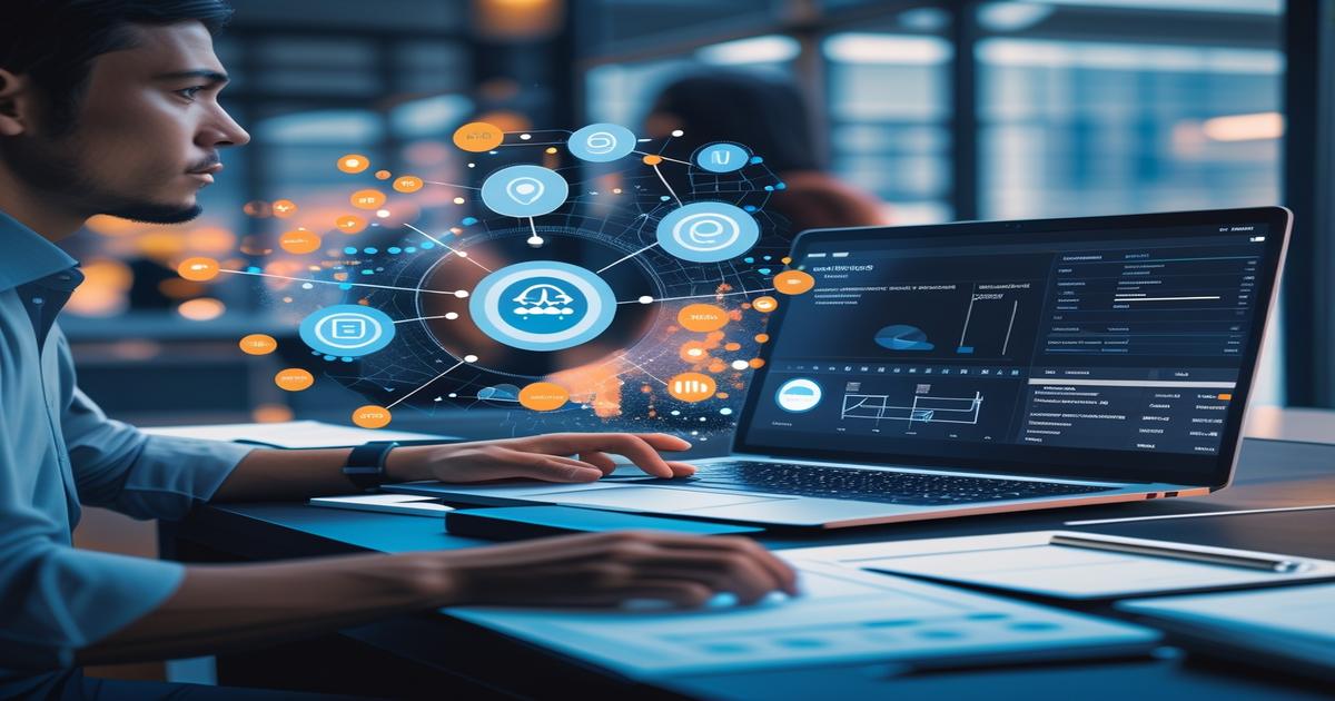 AI-generated image to illustrate the content of Future Stacked.