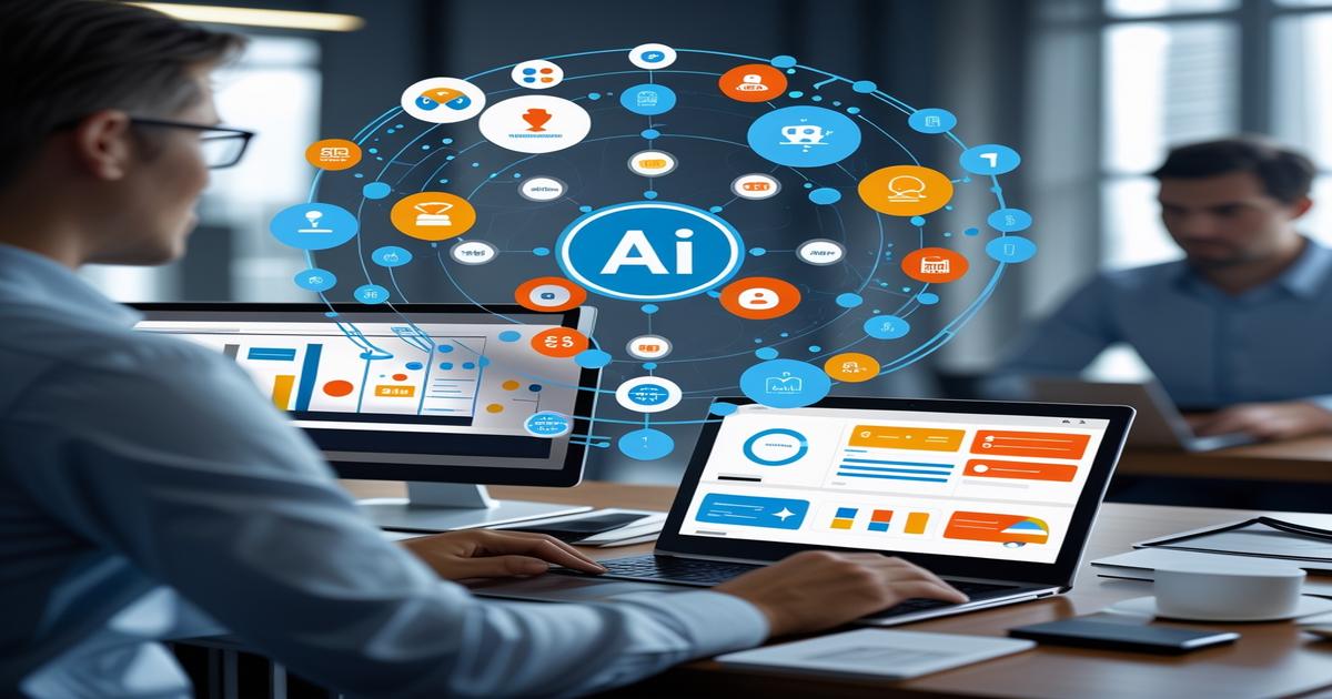 AI-generated image to illustrate the content of Future Stacked.