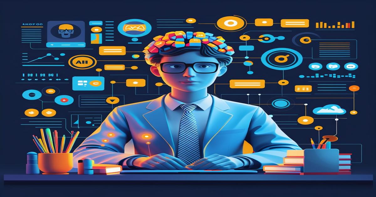 AI-generated image to illustrate the content of Future Stacked.