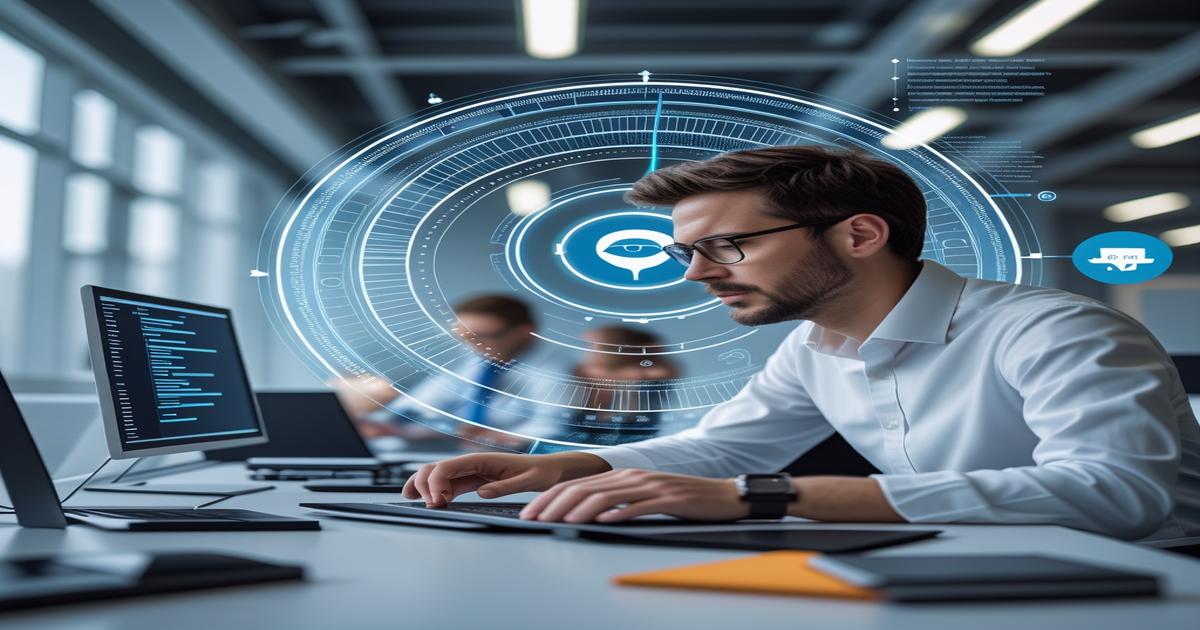 AI-generated image to illustrate the content of Future Stacked.