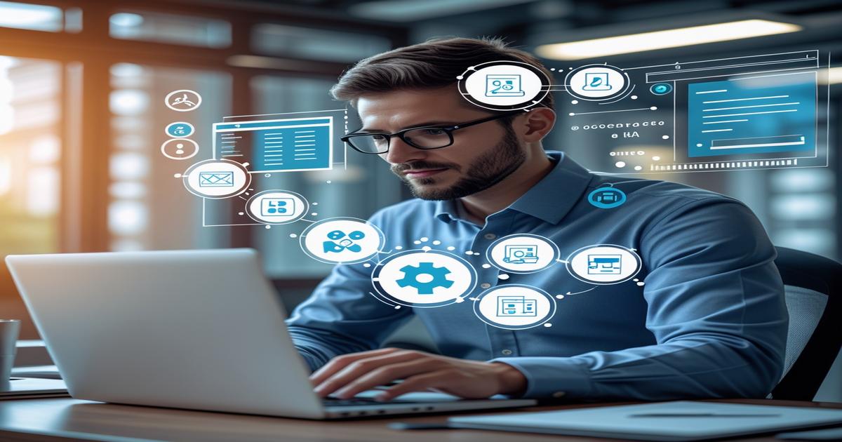 AI-generated image to illustrate the content of Future Stacked.