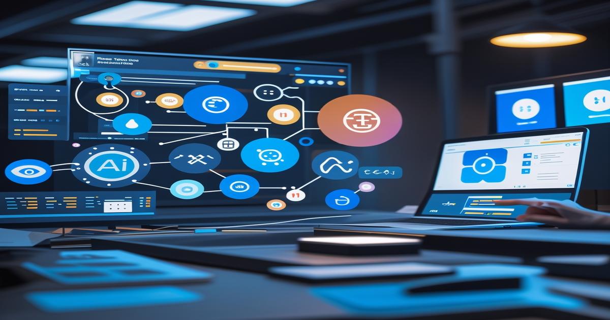 AI-generated image to illustrate the content of Future Stacked.