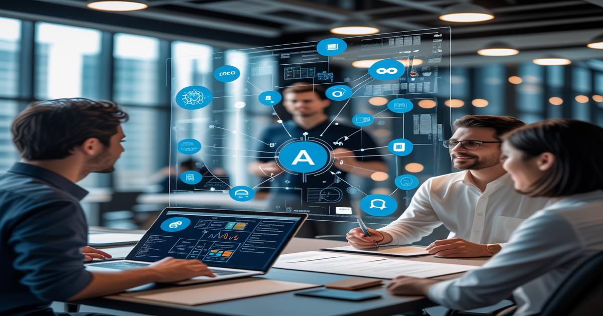 AI-generated image to illustrate the content of Future Stacked.