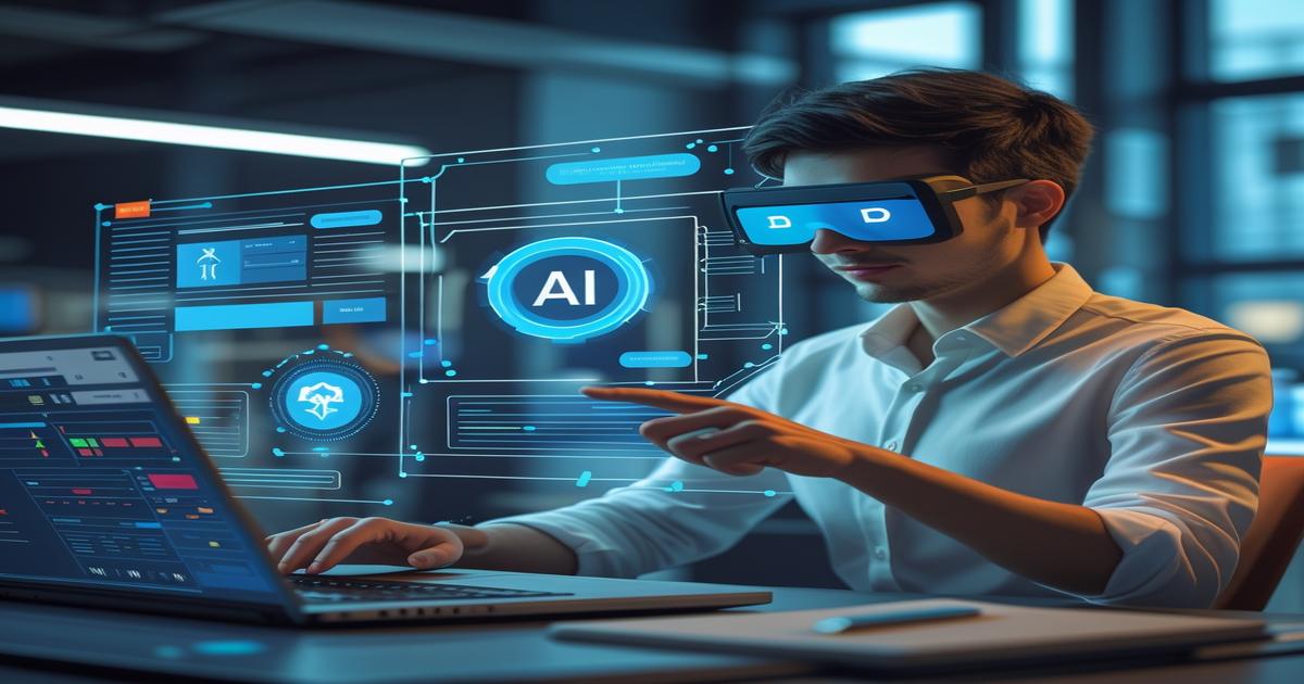 AI-generated image to illustrate the content of Future Stacked.