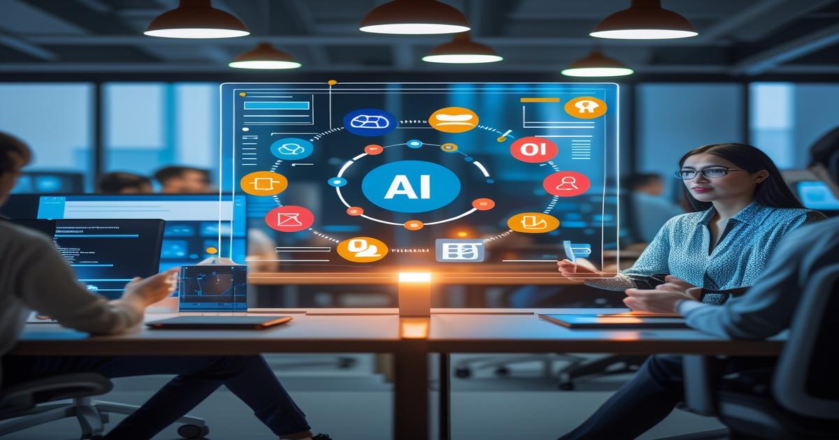 AI-generated image to illustrate the content of Future Stacked.