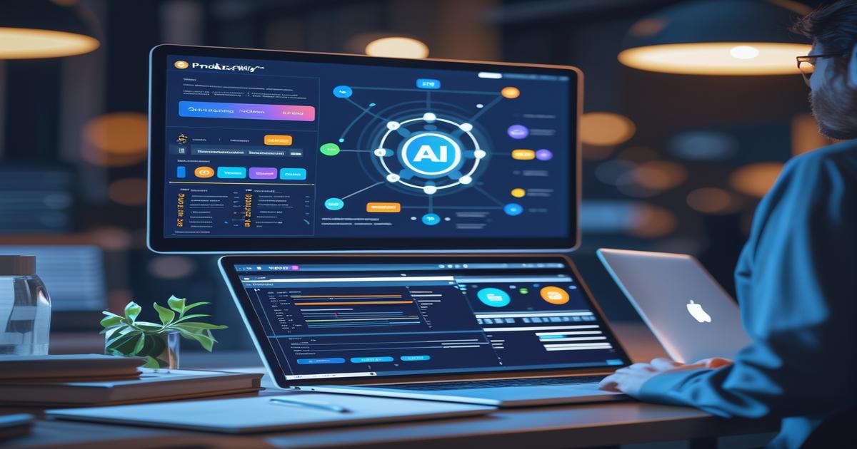 AI-generated image to illustrate the content of Future Stacked.