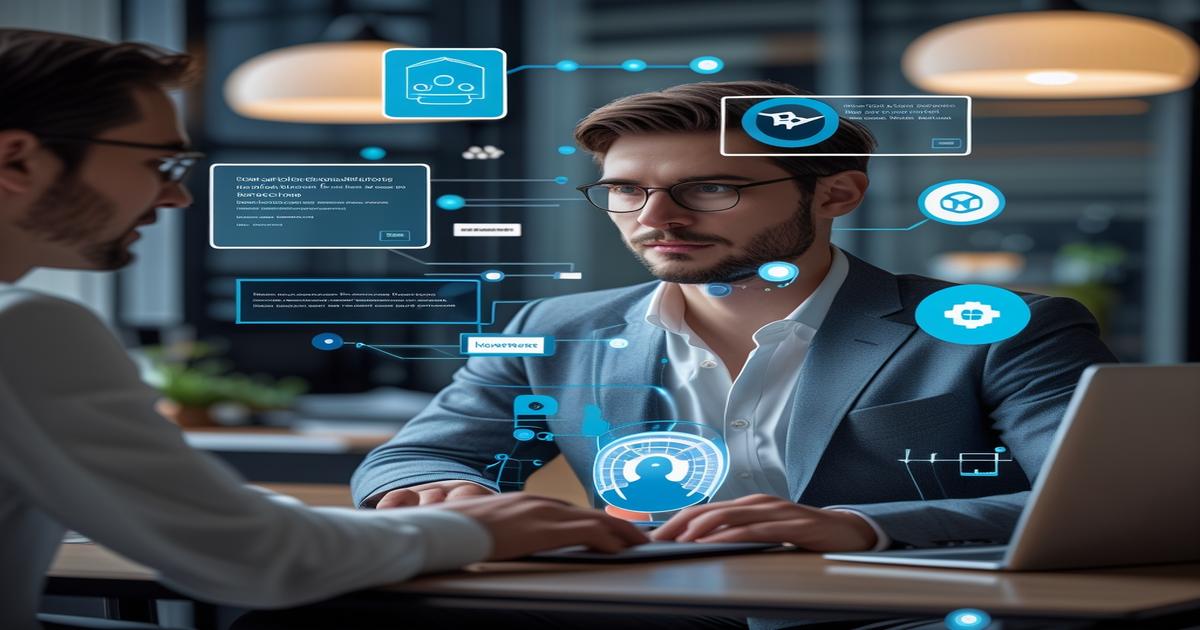 AI-generated image to illustrate the content of Future Stacked.