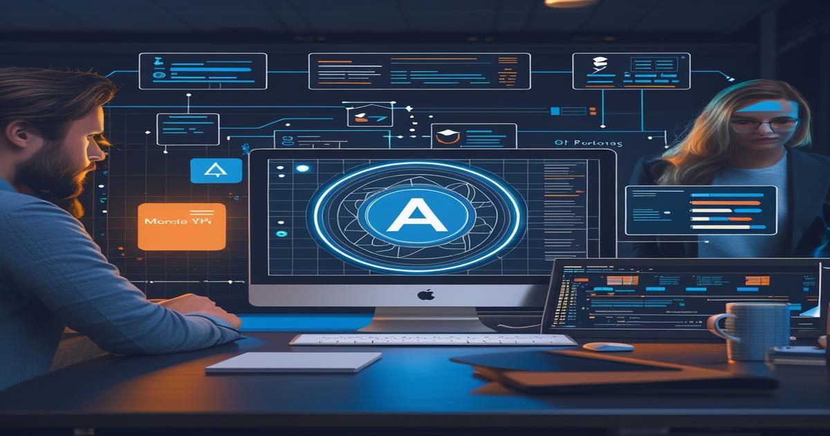 AI-generated image to illustrate the content of Future Stacked.