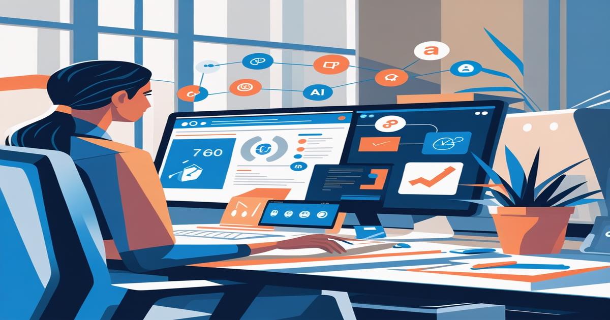 AI-generated image to illustrate the content of Future Stacked.