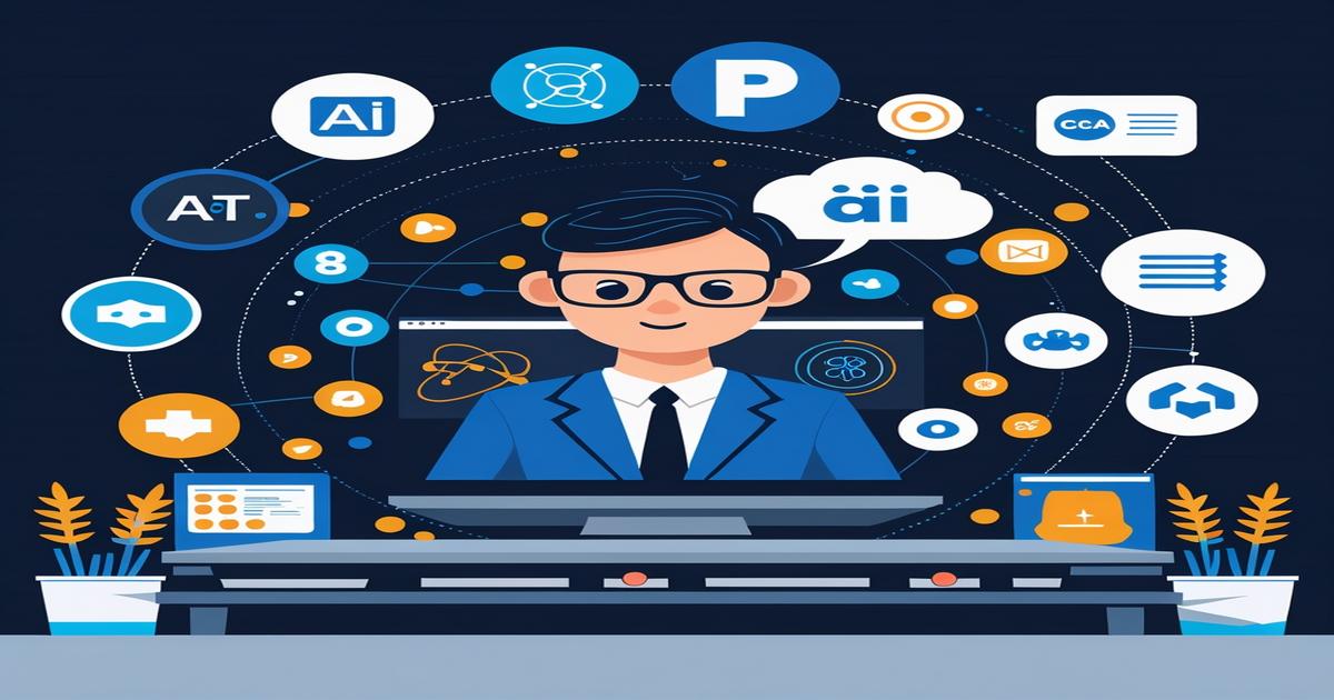 AI-generated image to illustrate the content of Future Stacked.