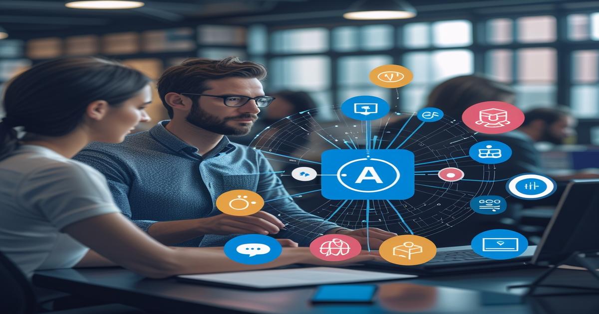 AI-generated image to illustrate the content of Future Stacked.