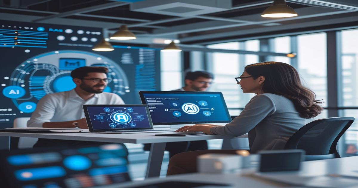 AI-generated image to illustrate the content of Future Stacked.