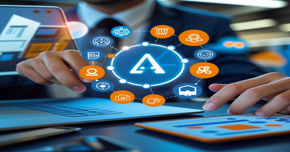 AI-generated image to illustrate the content of Future Stacked.