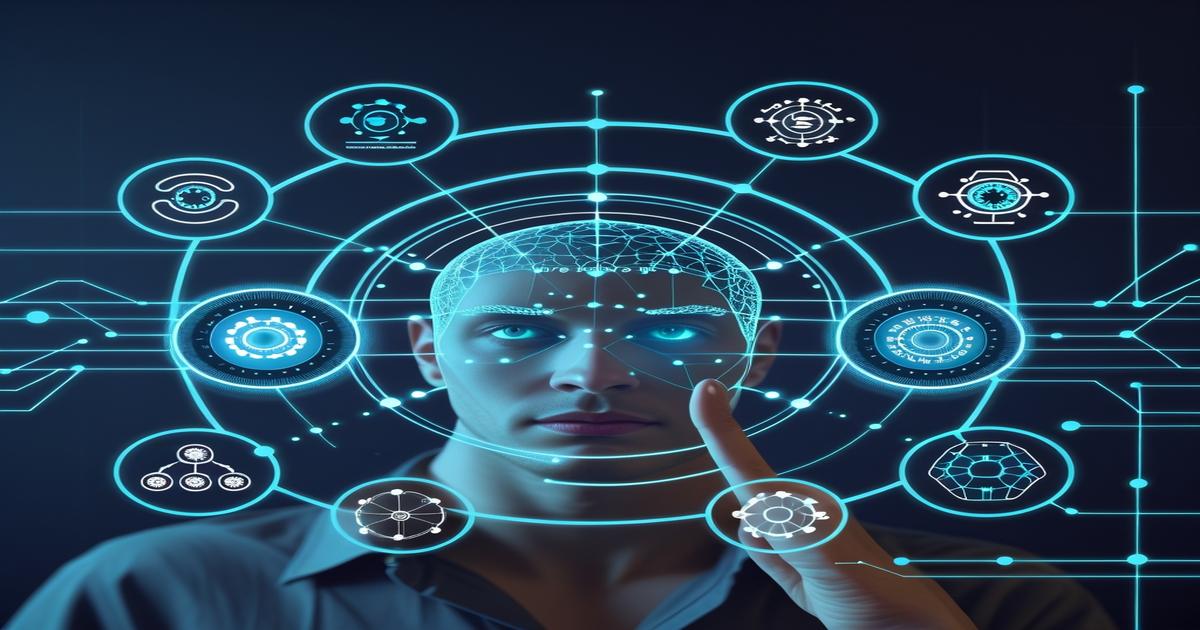 AI-generated image to illustrate the content of Future Stacked.