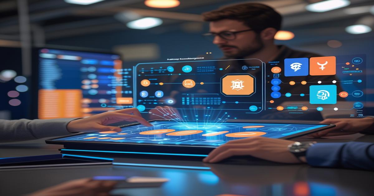 AI-generated image to illustrate the content of Future Stacked.